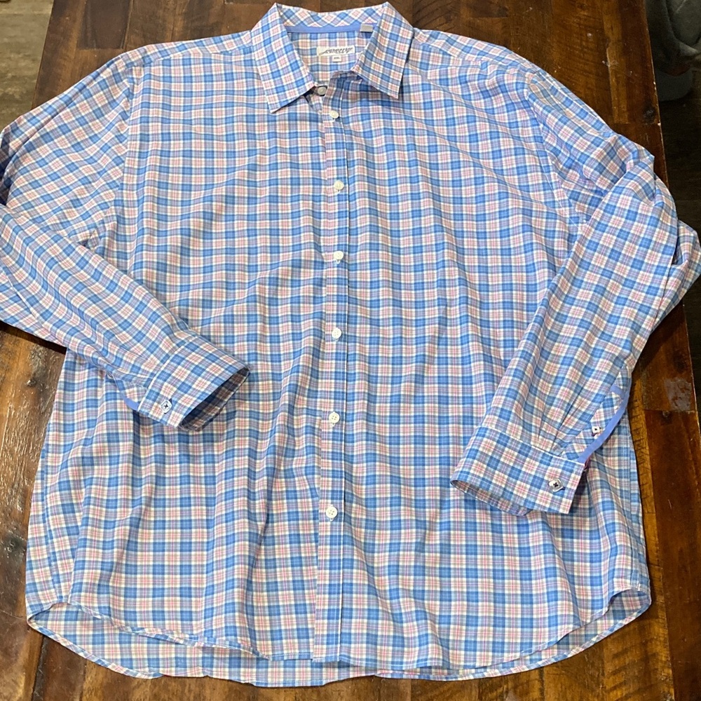 Jeremy Argyle NYC cotton plaid shirt XXL
